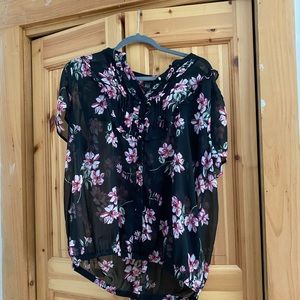 (2/$20) Patterned Floral Torrid Blouse
